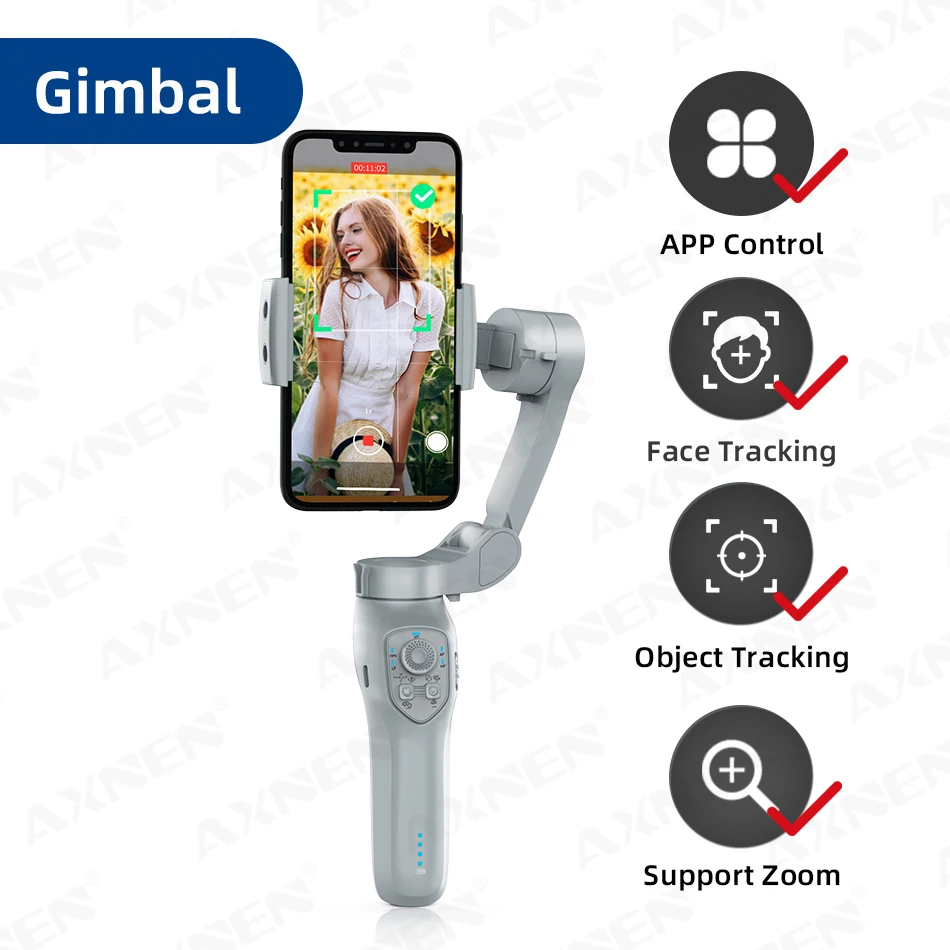 AXNEN HQ5 3-Axis Handheld Gimbal Stabilizer Selfie Tripod
