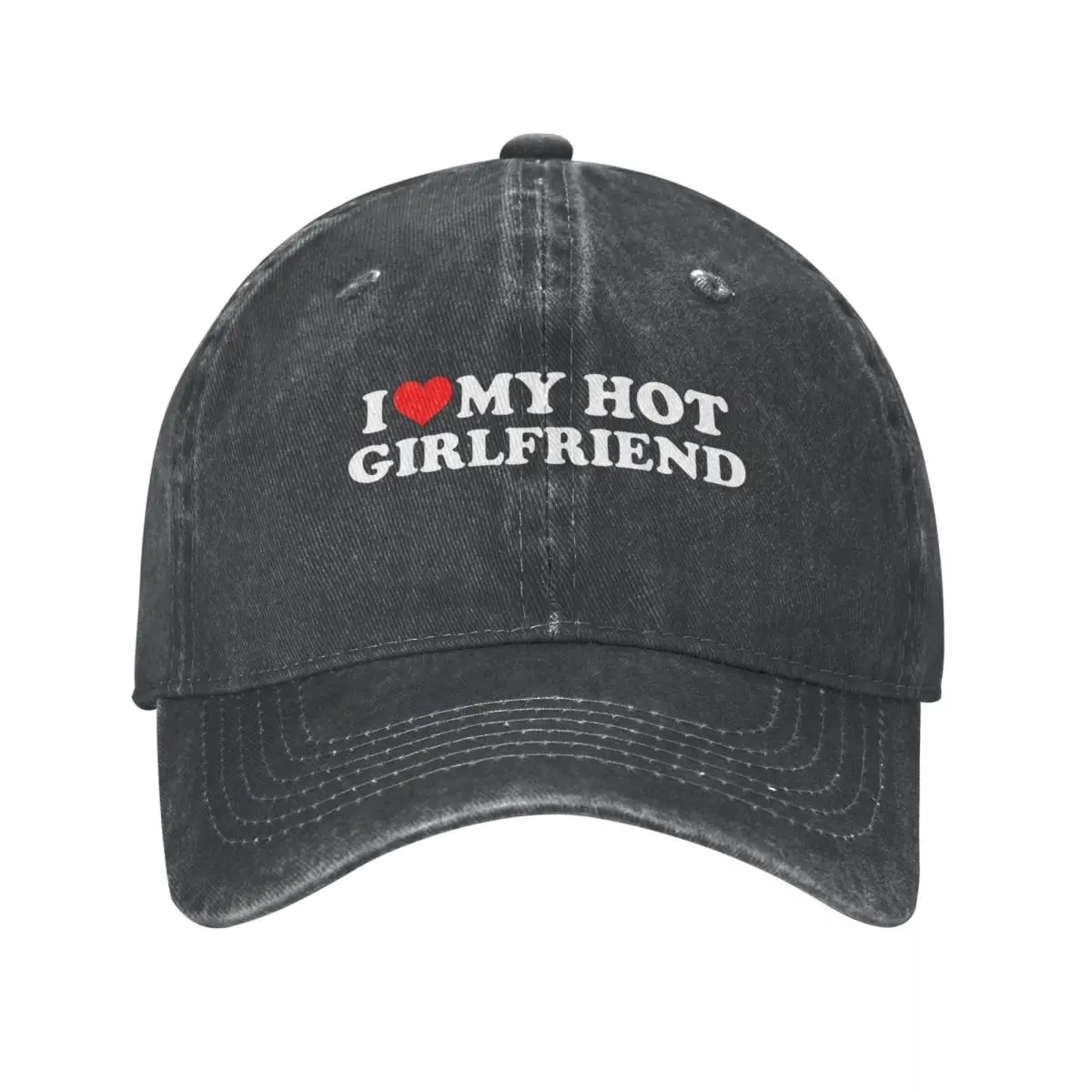 

Бейсболки из джинсовой ткани с надписью «I Love My Hot Girl-I Heart My Hot Girl»