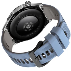 Silicone Soft Strap 22mm Smartwatch Wristband - 22mm Universal (Light Blue Gray)