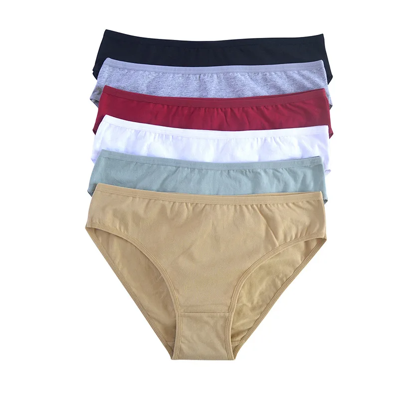 Women Panties Girl Sexy Underwear Solid Color Middle-Waisted Briefs Female Ventilation Soft Cotton Women's Underpants women panties female underwear cotton panties womens underwear
