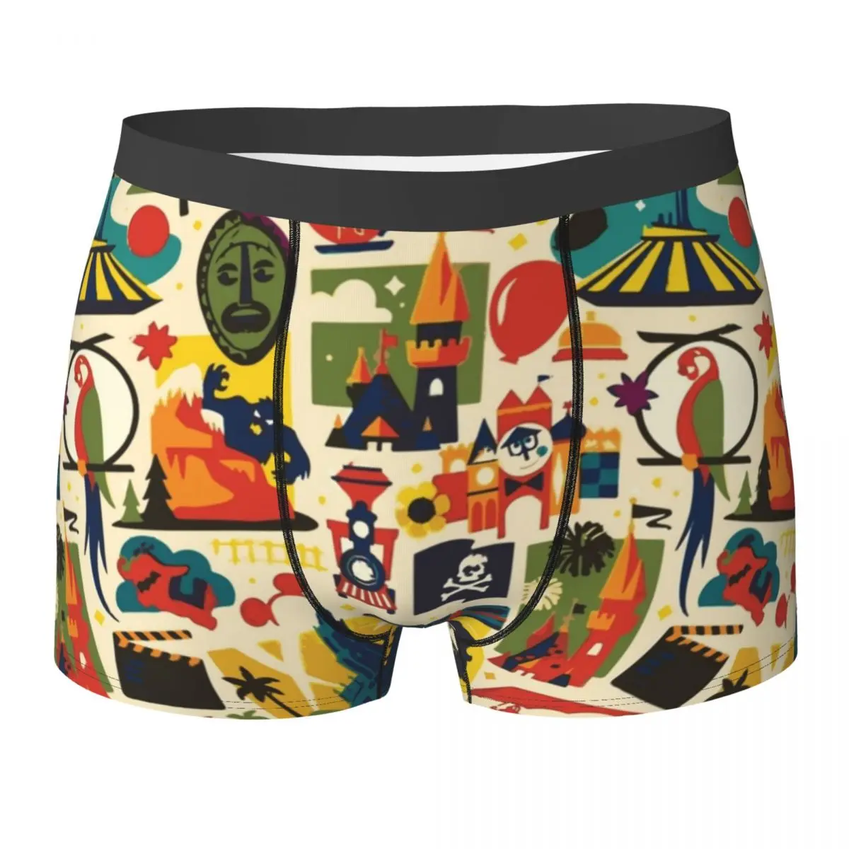 

Трусы-боксеры мужские с волшебным рисунком, дышащее нижнее белье для мужчин, подарок для бойфренда