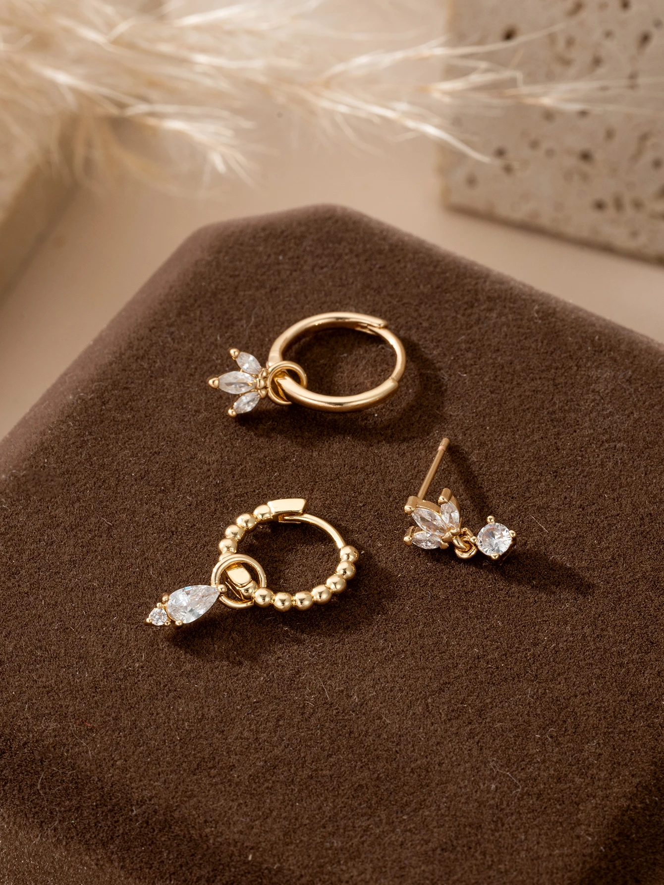 Retro Fashion Cube Earrings Womens Party Date Wedding Jewelry
