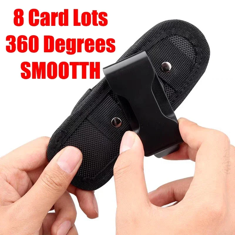 Flashlight Pouch Flashlight Bag Flashlight Pouch Belt Torch Bag Durable Hunting Lighting Accessory Survival Kits 360 Degree Holster Rotary Torch Case