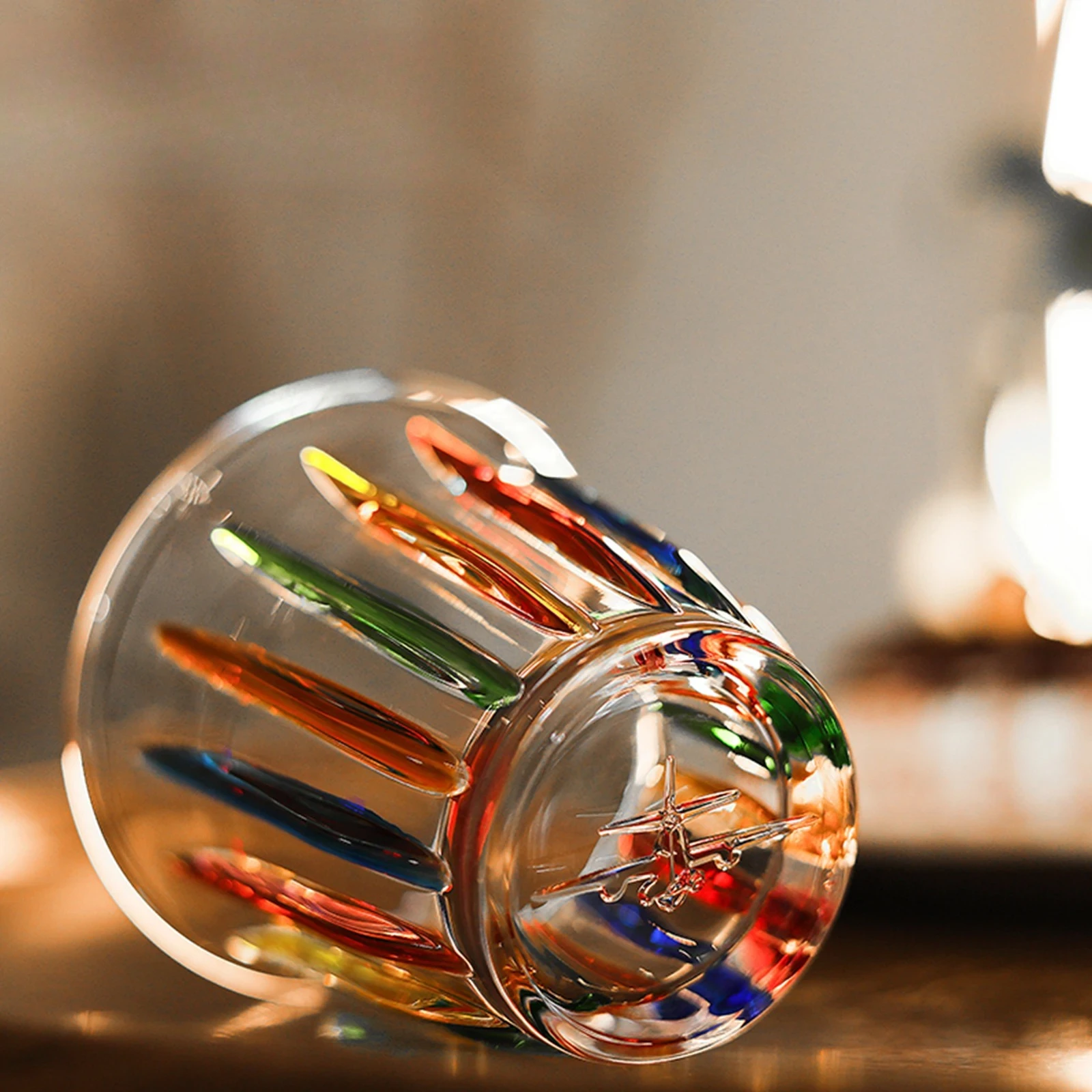 كوب قهوة زجاج 280 مل اسبريسو مرسوم