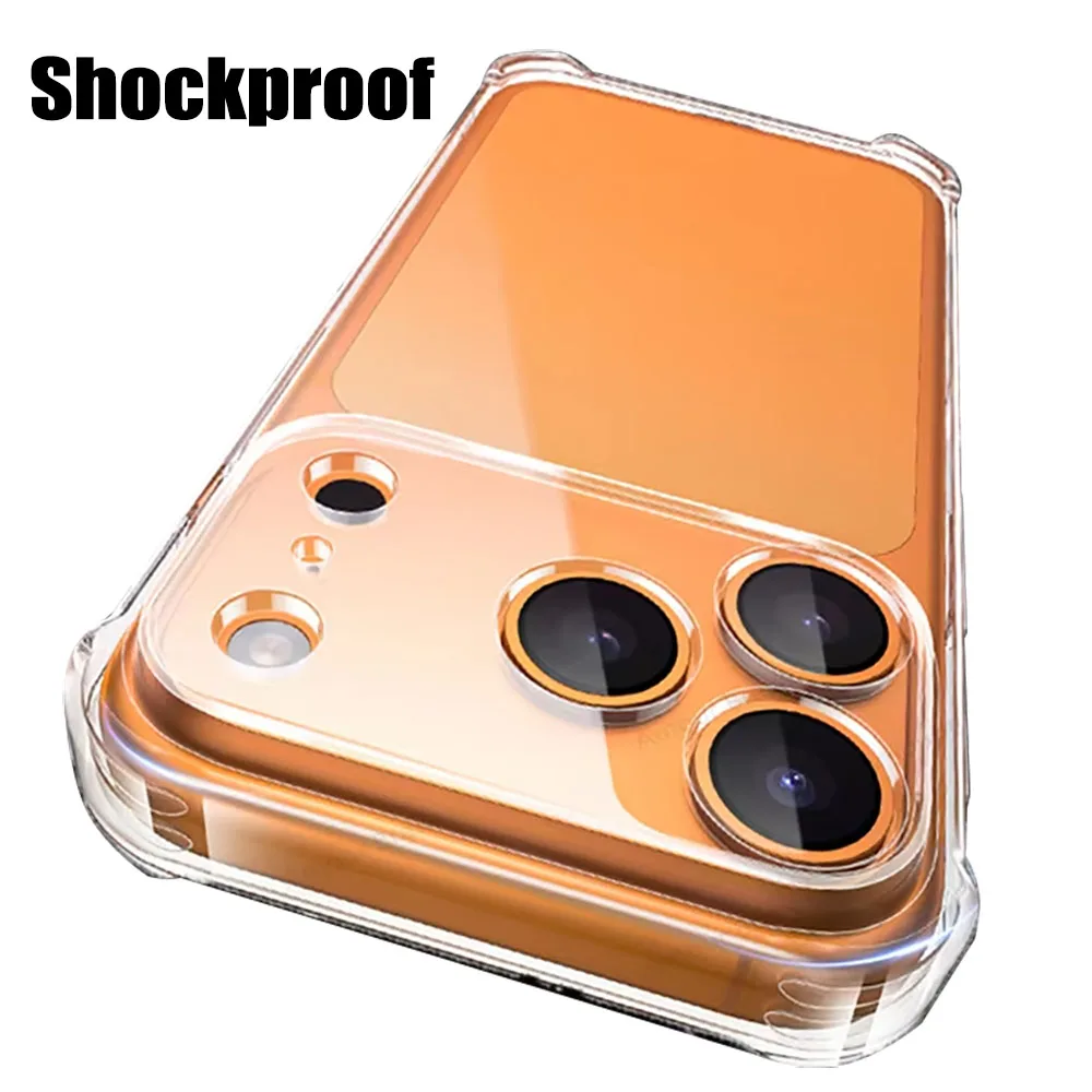 Clear Shockproof Phone Case For Iphone Silicone Protective Cover_voghion.com