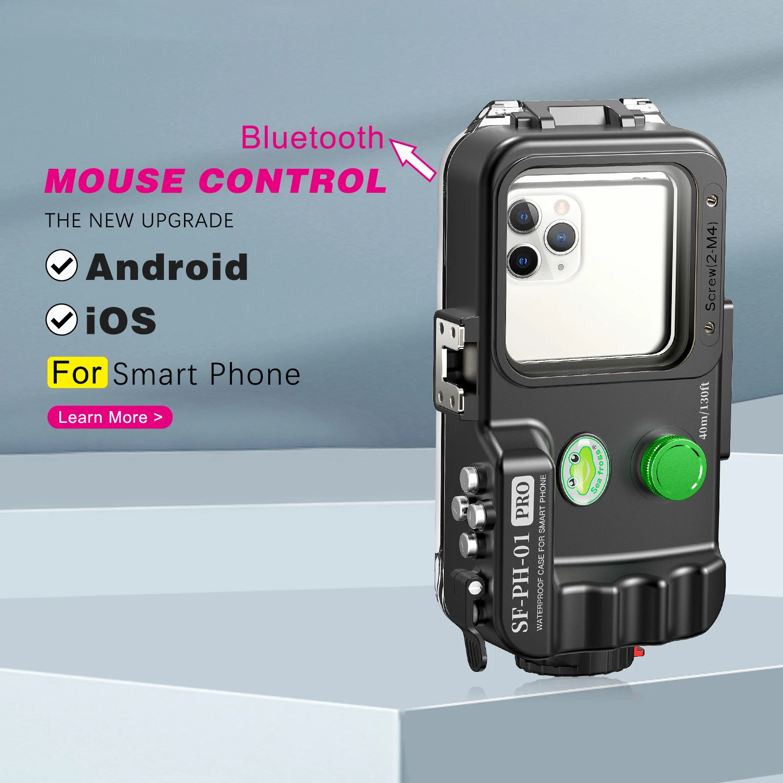 Seafrogs Universal Waterproof 40M Phone Case for Under 7'' Smartphone Diving Cover for Iphone Samsung Xiaomi Huawei