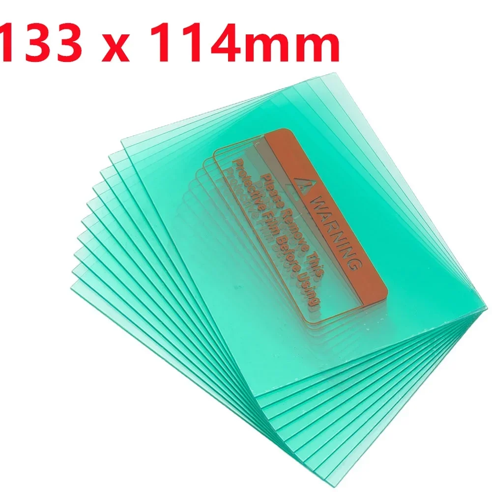 Welding shield cover 10pcs/lot Welding Shield Cover Green Clear Lens Protector Plate For Welding Screens Helmet Mask Replacement Accessories