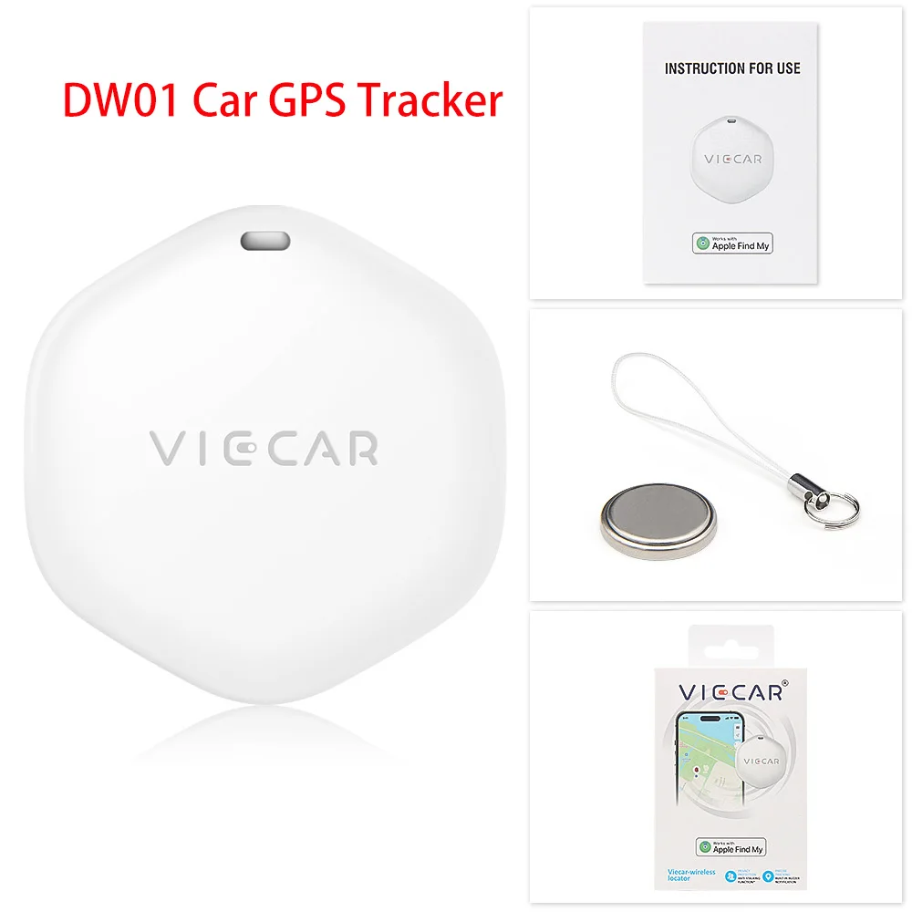 Viecar Dw01 Auto Gps Tracker Blue-Tooth Car Work For Find App Dispositivo Di Promemoria Anti-Perdita Per Iphone Tag Sostituzione Localizzatore Mfi