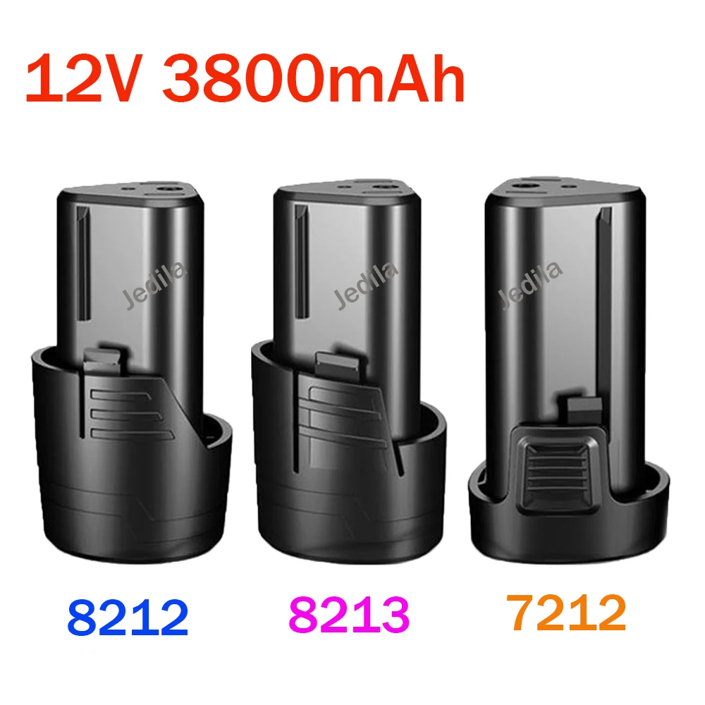 12V Rechargeable Lithium Battery Screwdriver Electric Drill Battery Cordless Screwdriver Charger for 8212 Power Tools