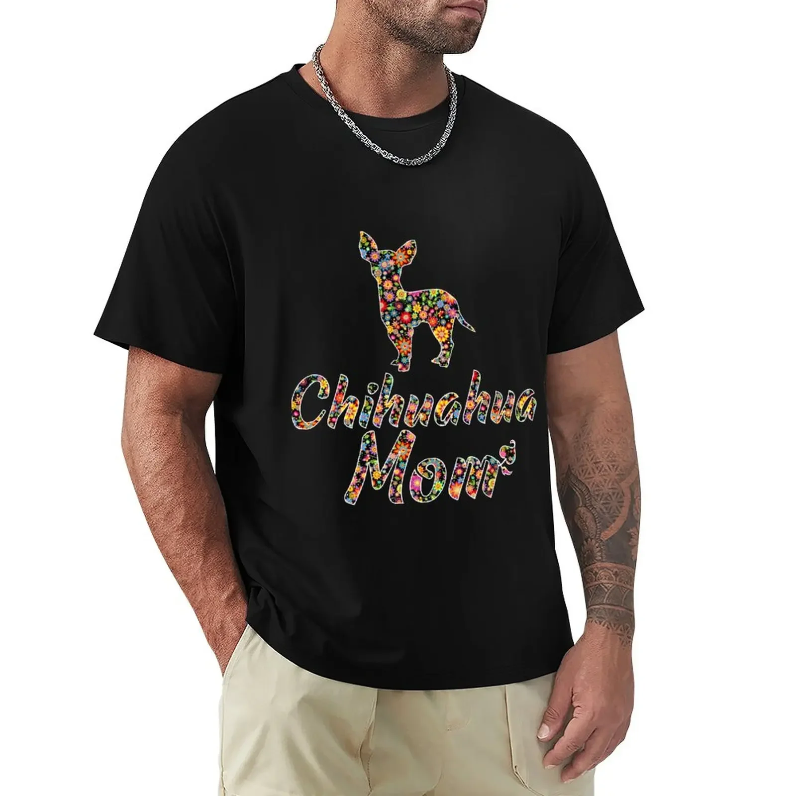 

Chihuahua Mom T-Shirt boys whites Aesthetic clothing oversized mens white t shirts