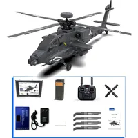 YXZNRC F11-S AH-64 Apache GPS Altitude Hold Optical Flow Positioning 5.8G FPV Camera Dual Brushless Motor Flybarless Helicopter 1