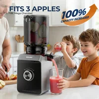 Extracteur de jus lent à large goulotte Max 680W, presse-fruits à froid puissante pour fruits entiers, idéal pour usage domestique 3