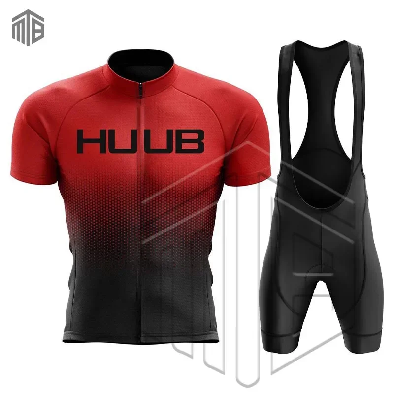 HUUB Cycling Jersey Set Mens Bike Clothing Summer Short Sleeves Cycling Base Layers Bicycle Clothes Ropa Ciclismo Hombre Maillot