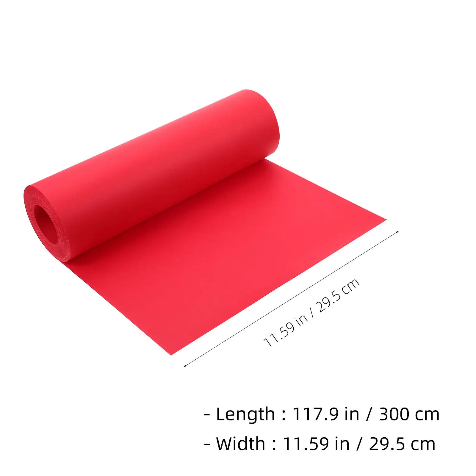 1 롤 레드 크래프트 종이 롤 선물 포장용 꽃 포장 DIY 수공예품 꽃다발 포장 공예 장식 및 배송