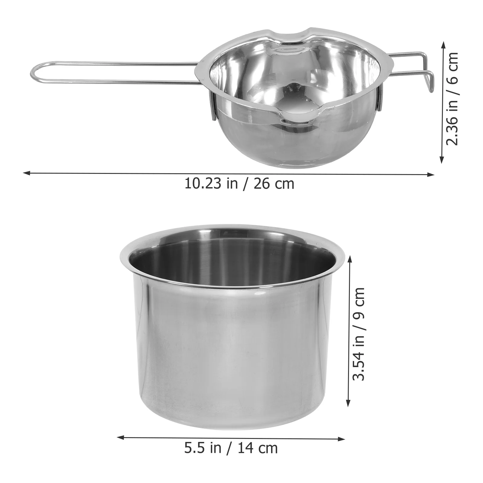 1 set of Boiler Pot Butter Melting Bowl Kitchen Heating Bowl Soap Wax Melting Pot butter melting pot wax pot