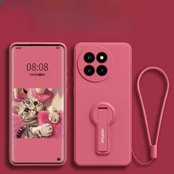 Liquid Silicone Sleeve with Bracket for Premium Phone Protection - Soft Back Cover (8)
