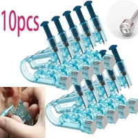 10 Pcs Disposable Sterile Ear Piercing Set Cartilage Tragus Helix Piercing Gun No Pain Piercer Tool Machine Kit Stud Jewelry 1