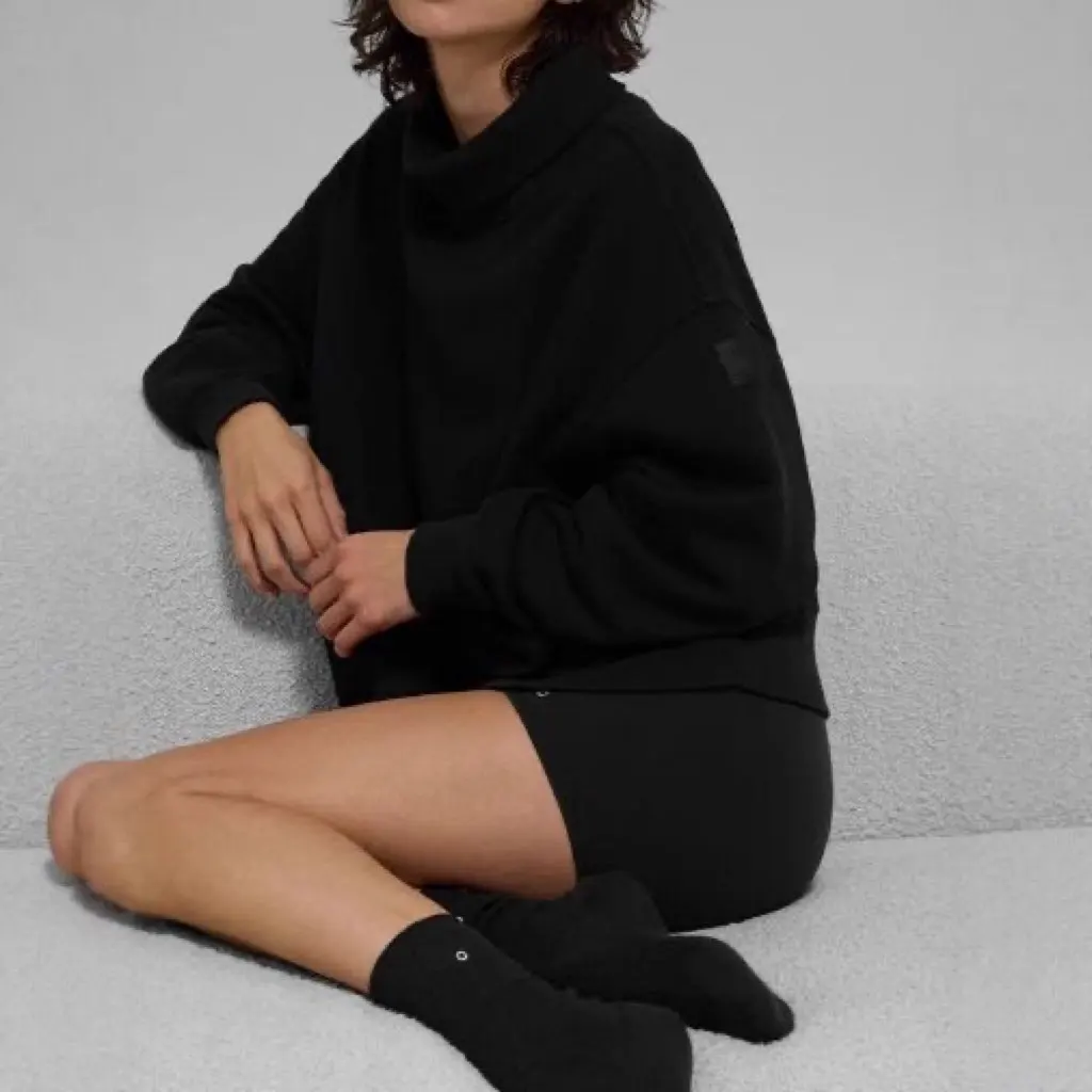 Sweat-shirt confortable, décontracté et sportif, col rond, avec tissu à lettres, version droite pour les déplacements domicile-travail