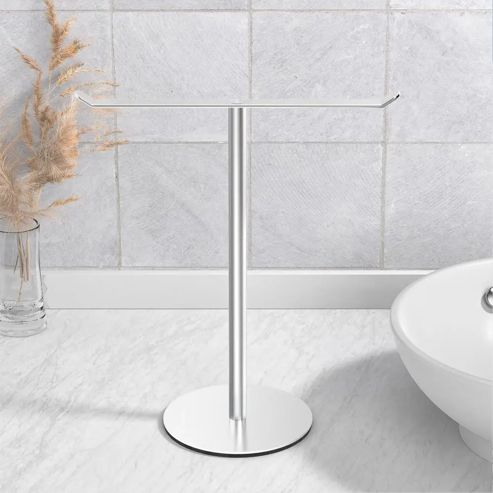 Bathroom Towel Rack Vertical Towel Rack Modern Bathroom Holder with Heavy Base for Countertop Organization Easy for Hand