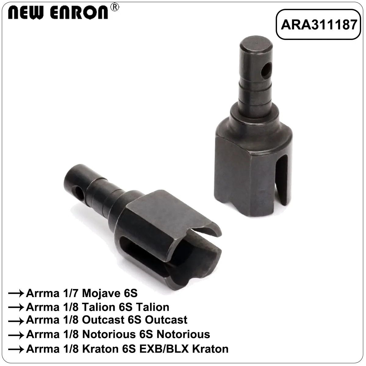 NEUER ENRON ARA311187 Differential-Ausgangswellenkonus für RC 1/7 1/8 ARRMA BIG ROCK KRATON Ferngesteuertes Modellauto