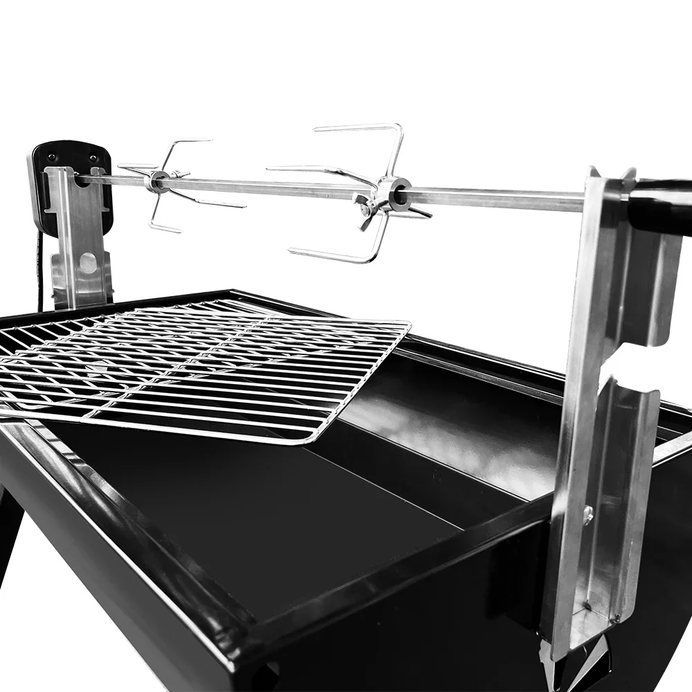 Charcoal Barbecue Automatic Rotisserie Grill Portable Pig BBQ