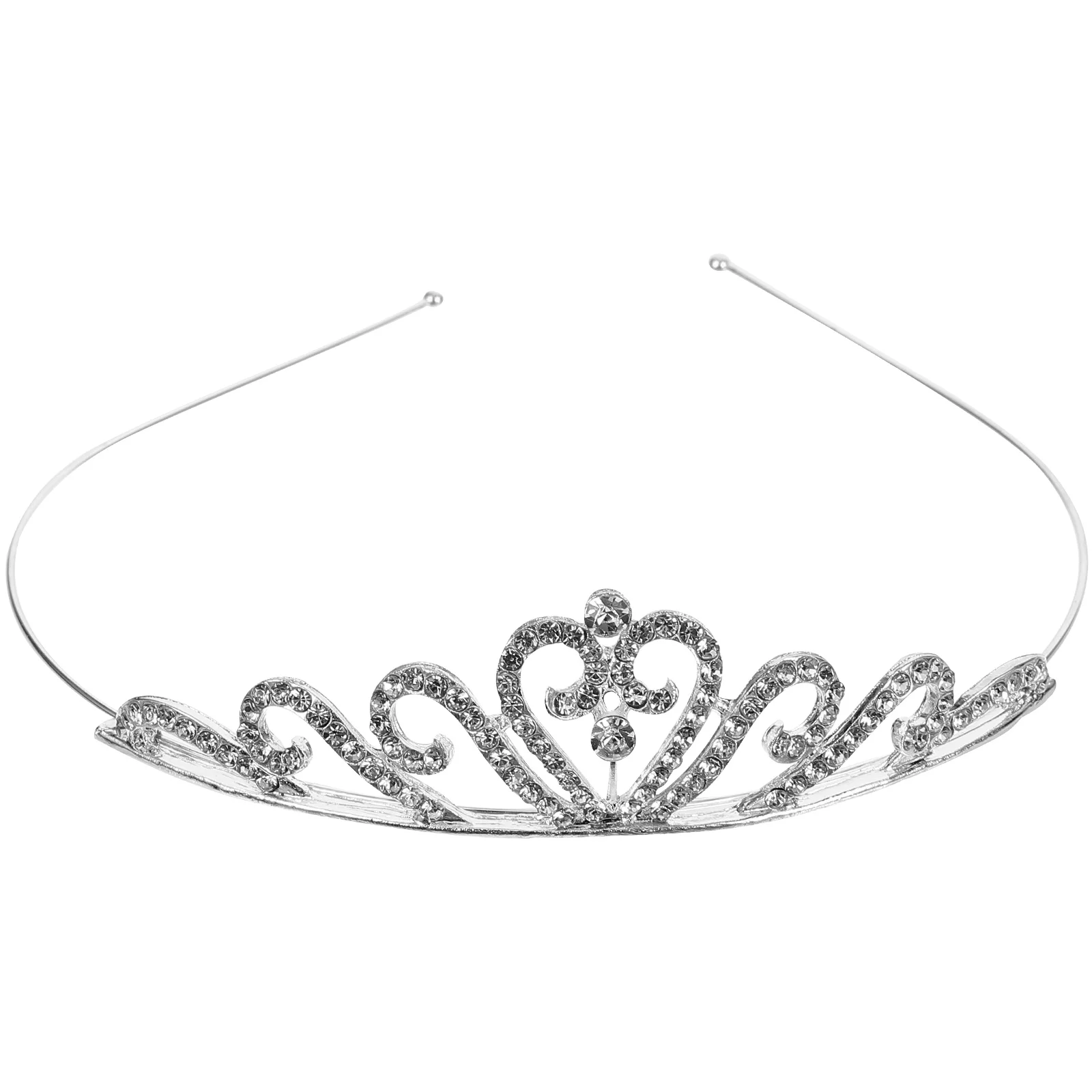 

Tiara Crowns Bridal Elegant Rhinstone Headbands Bridal Wedding Prom Birthday Party Headpiece ( Silver )