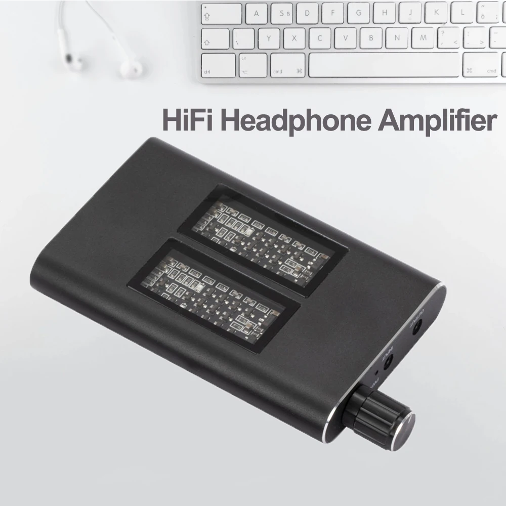 16-150 ohm HiFi Headphone Earphone Amplifier 3.5mm Jack Aux Portable Adjustable Audio Amp for Mobile Phone MP3 MP4 Laptop PC