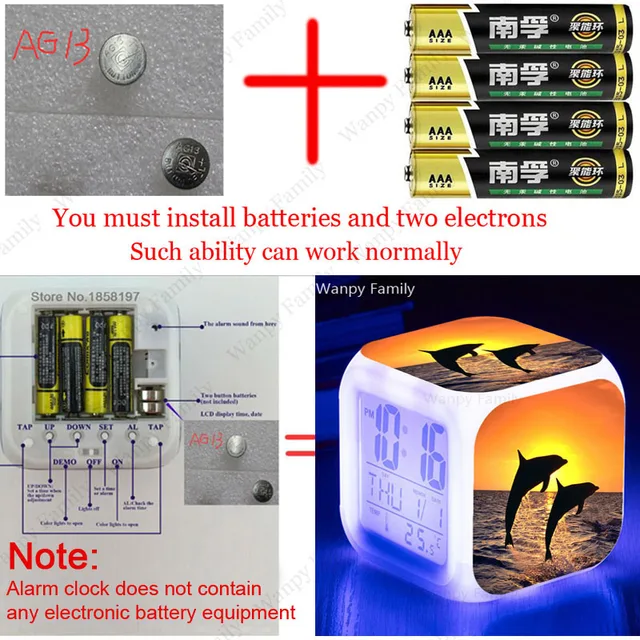 Réveil étoile de basket-ball, 7 documents, cube proxy, détection tactile,  minuterie de réveil, décoration d'intérieur, petite veilleuse, alarme de  bureau - AliExpress