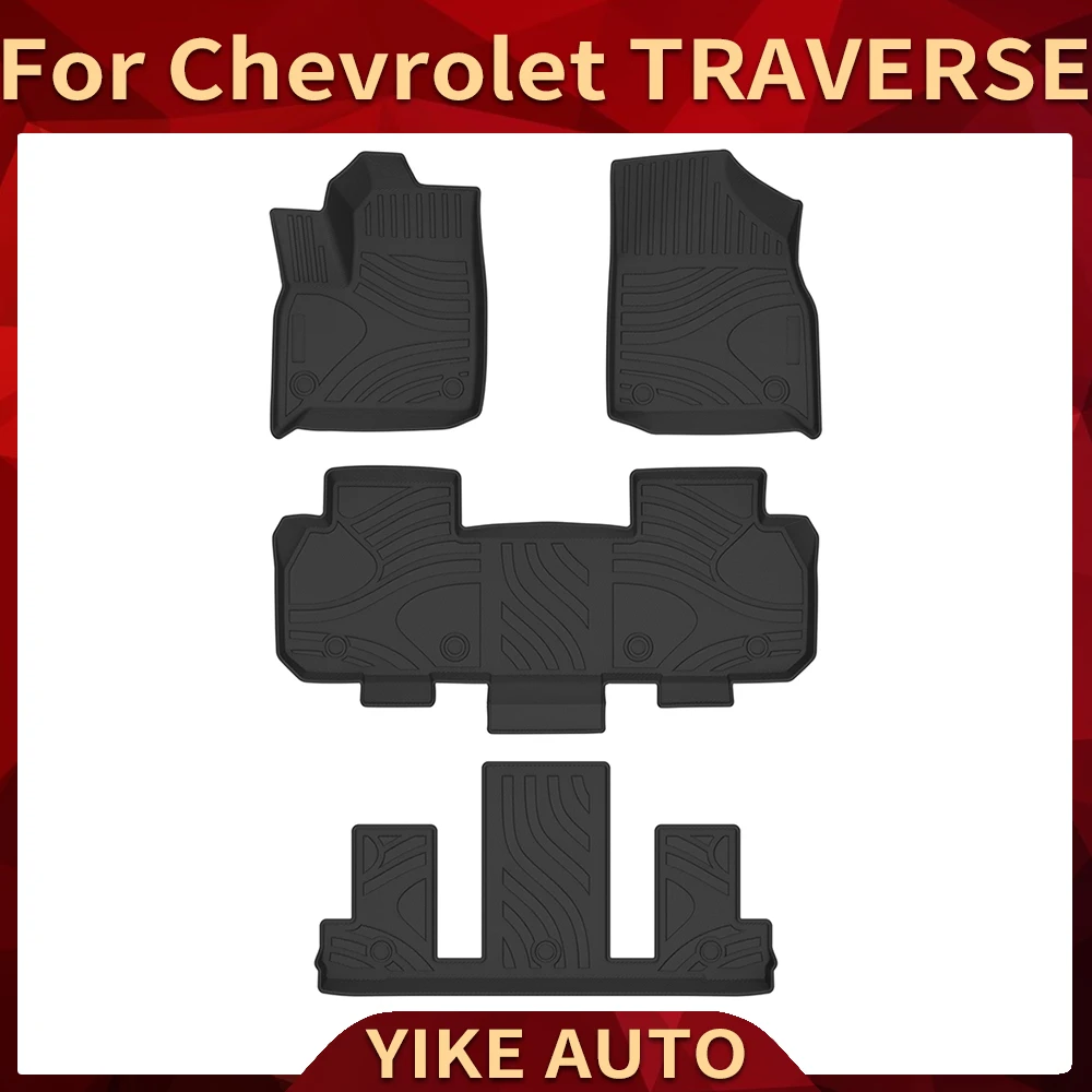 ForChevroletTRAVERSE20182023AutoCarFloorMatsAllWeatherTPE