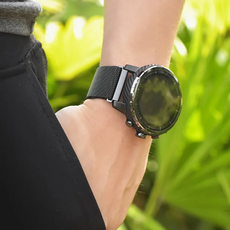 Magnetic Loop Watch Strap with TPU Case and Screen Protector - 20mm