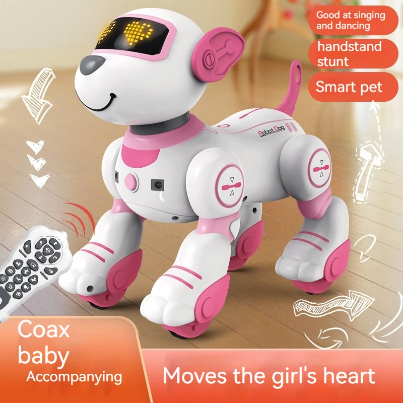 

Children's Electric Companion Toy Robot Dog Smart Puppy Can Bark Simulate Singing And Dancing, Enlighten And Comfort The Toy Dog
