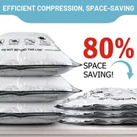 Vacuum Storage Bags Seal Bag for Comforters, Clothes, Bedding Organiser Blanket, Pillow, Duvet, Travel, Home Organizer 1