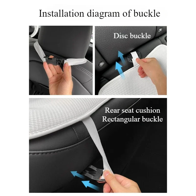 Ice Silk Cushion for Tesla Model 3 Highland 2025 Seat Cover Summer Breathable Co
