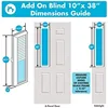 ODL Add On Blinds for Raised Frame Doors Outer Frame Measurement 10"x 38"Home Improvement  Easy to Install Innovative Window 6