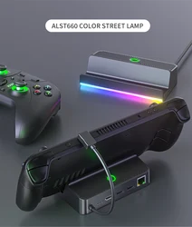 Premium Steam Deck Docking Station with Ethernet and 4K HDMI Support (Wired network)