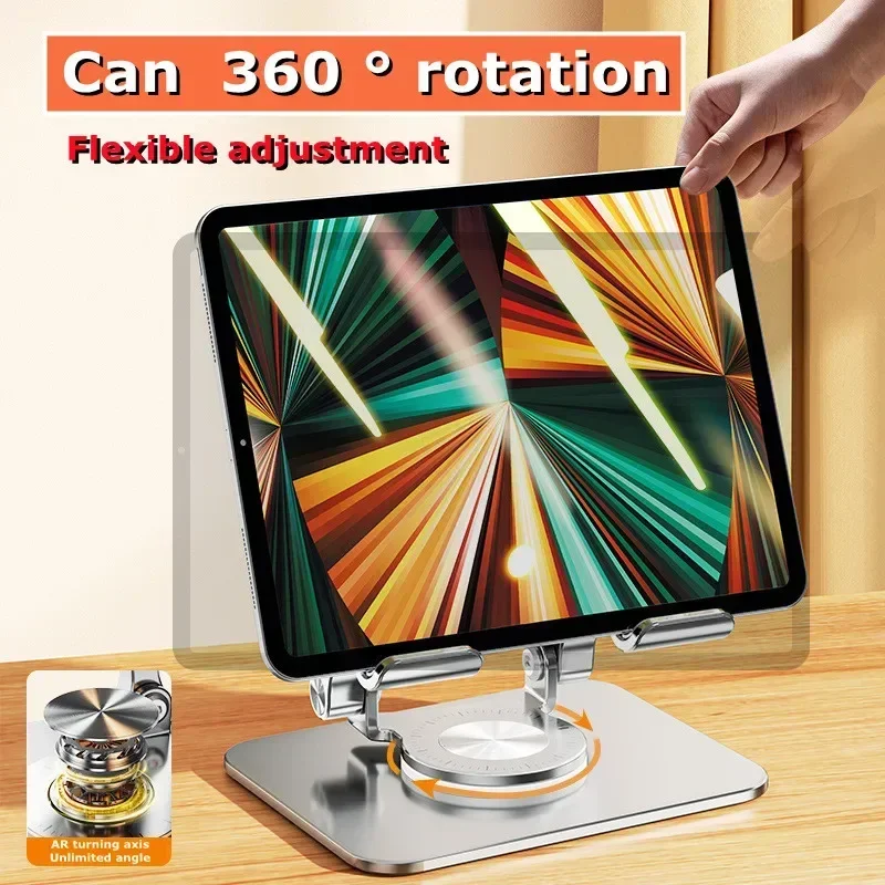 

NEW 360° Rotatable Adjustable Aluminum Alloy Desktop Lazy Bracket for Tablet / Mobile Phone Universal Multifunctional Desk Stand
