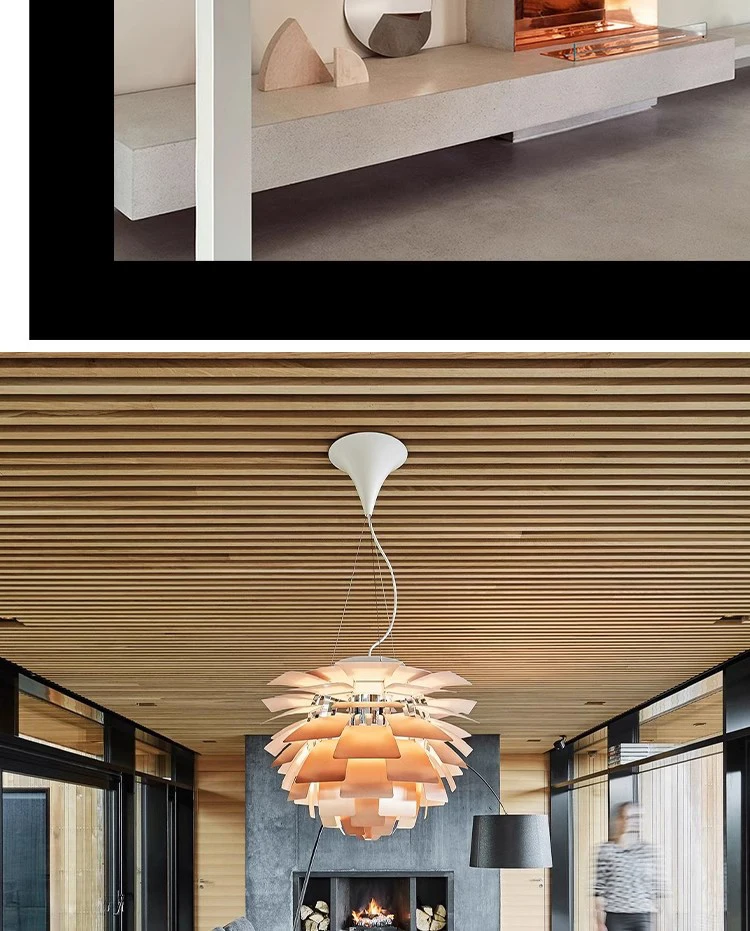 Poul Henningsen Style Artichoke Chandelier