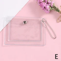 Women's Transparent PVC Card Holder Wallet - Stylish and Waterproof Coin Purse (Style 2 )
