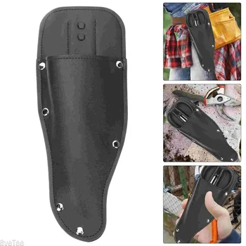 Heavy Duty Garden Scissors Holder PU Leather Waist Tool Pouch for Pruning Shears Secateurs with Belt Loop for Outdoor Gardening
