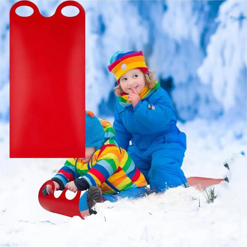 Toddler Snow Sled Children High Speed Snow Sled Flexible Roll-Up For Children Portable Toddler Snowboard For