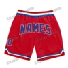 Custom Name and Number Purple Gold-White Basketball Shorts 3D Printed Men Youth Summer breathable mesh Sports Shorts LQD04 3
