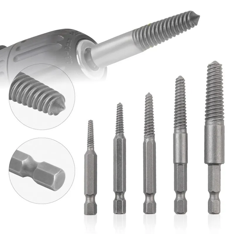 10pc Hexagonal Shank Broken Head Screw Extractor Screw Broken Head Screwdriver for Taking out Electric Drill Tool Set BEST SELLERS