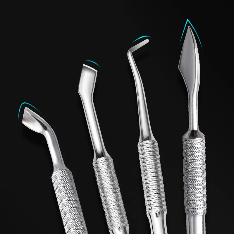 Hook Type Cuticle Pusher Nail Polish Remover Gel Nail Polish Peeler Scraper Dead Skin Clean Manicure Art Tools nail care kit manicure tools manicure pedicure kit manicure set nail art pusher nail manicure tools manicure pedicure tools pedicure tools