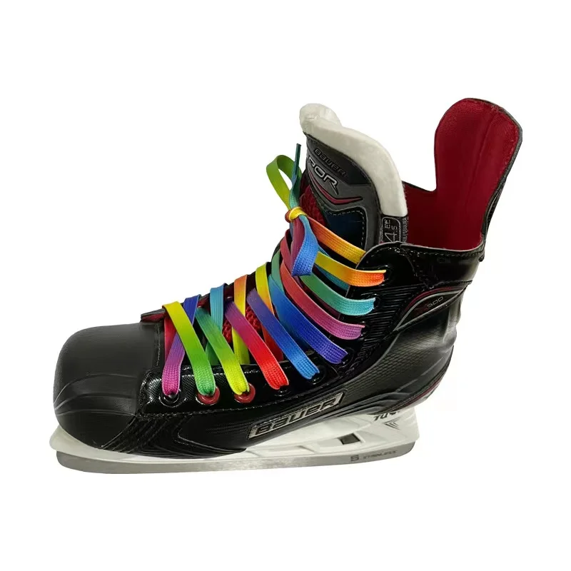Jofa Skate Laces Hockey 84 96 108 120in Dual Layer Braid Extra Reinforced Tips Waxed Tip Design Ice Hockey Skate