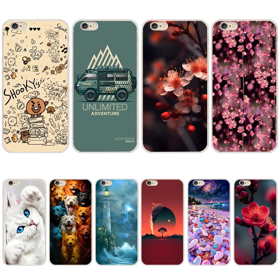 Custodia Per Telefono Con Cover In Tpu In Silicone Morbido S5 Colorato Per Iphone 5C/6/6S