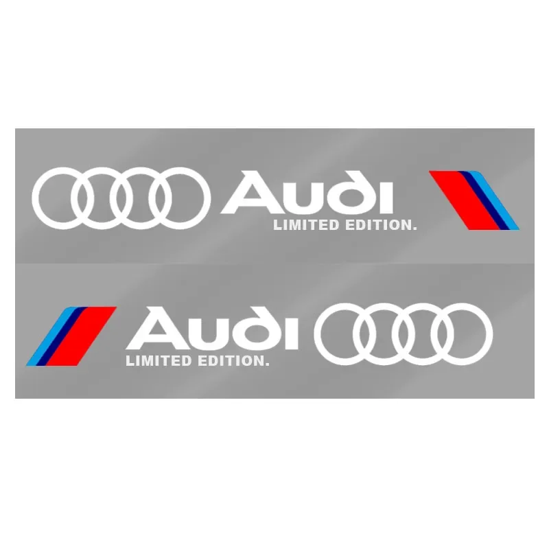 Sleek Sporty 3D Car Door Decoration Stickers - Set of 2