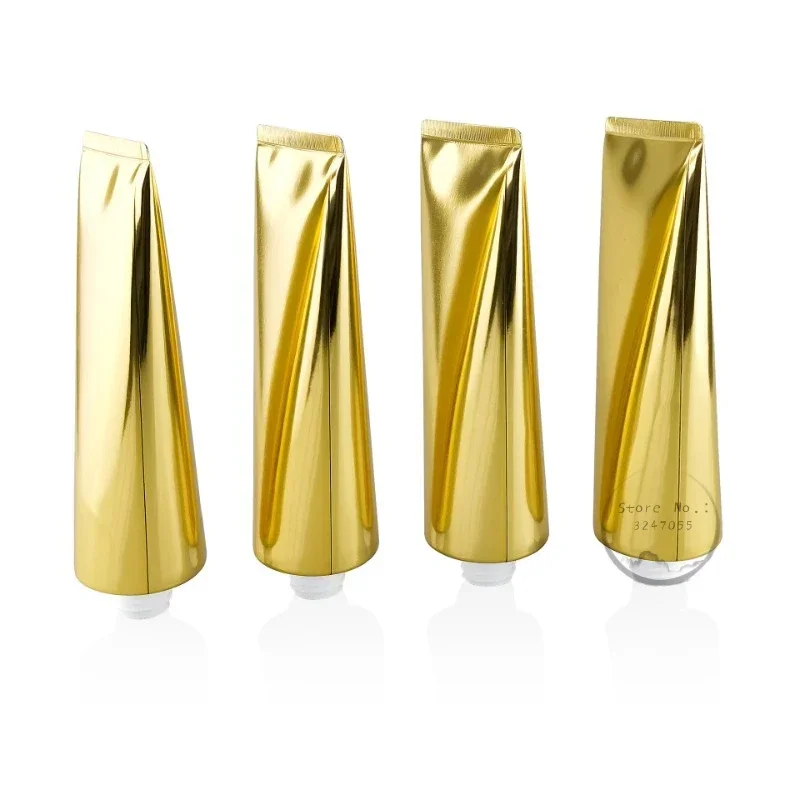 Empty Plastic Gold Soft Bottle 10ml 20ml 50ml 60ml 80ml 100ml Lip Gloss Cream Yellow Tube Lotion Packaging Container 50pcs - Image 2