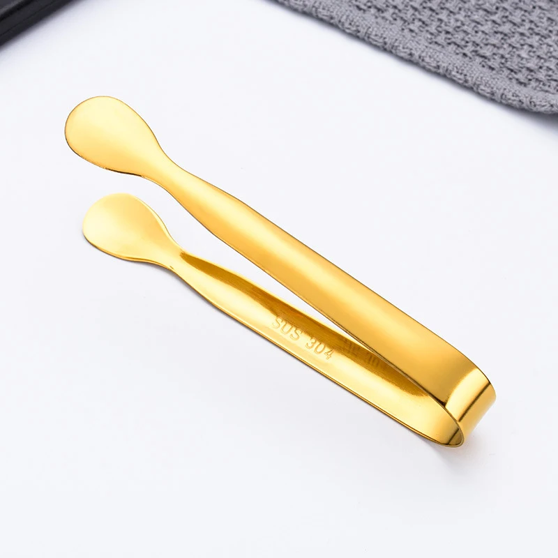 Stainless Steel Clip Tool 1/2/4PCS Stainless Steel Clip Ice Tong Bread Food BBQ Clip Barbecue Ice Clamp Tool Bar Kitchen Accessories 10.8cm