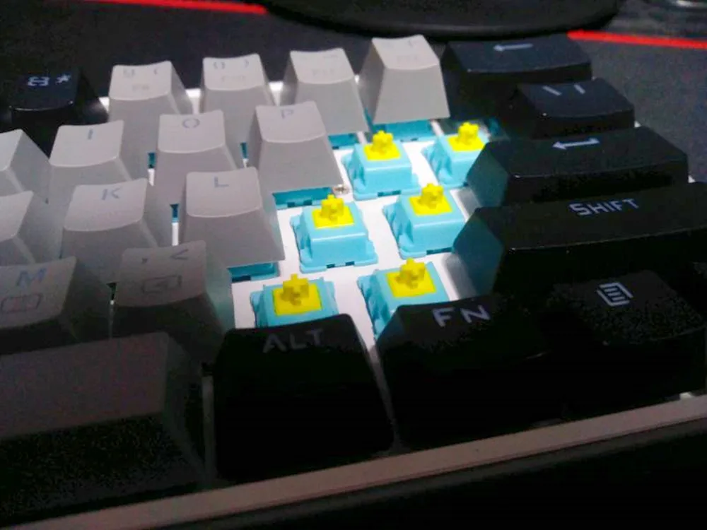 小物 ktt KTT-Interruptor de teclado mecânico, Interruptores Sea Salt Lemon