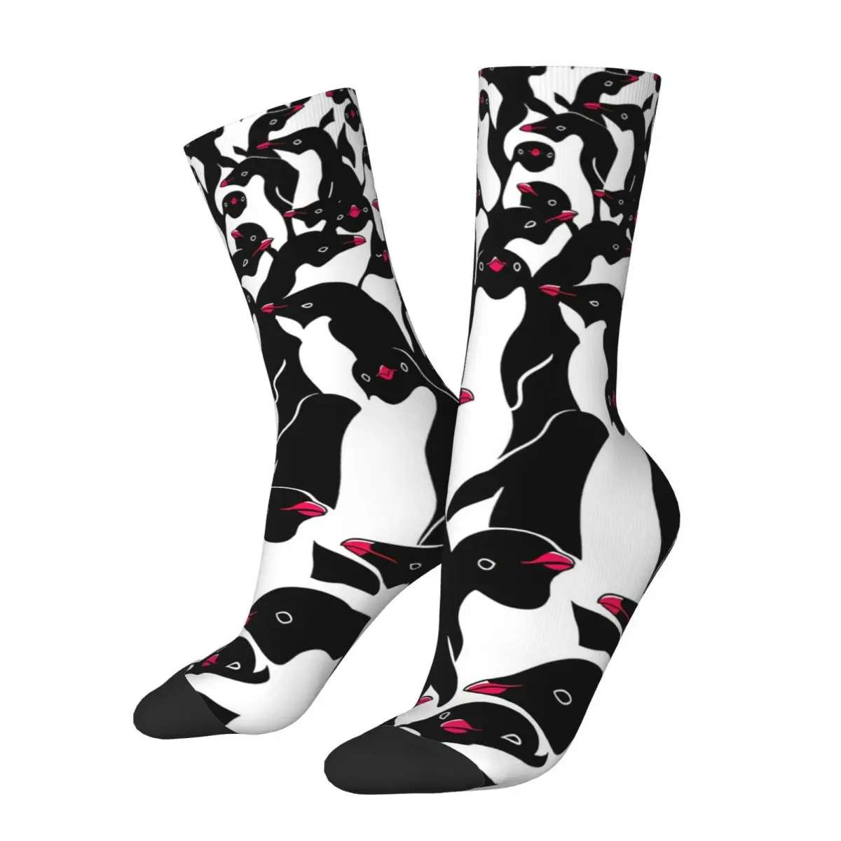 

Funny Men's Socks Meanwhile Penguins Vintage Penguin Animal Hip Hop Casual Crew Sock Gift Pattern Printed